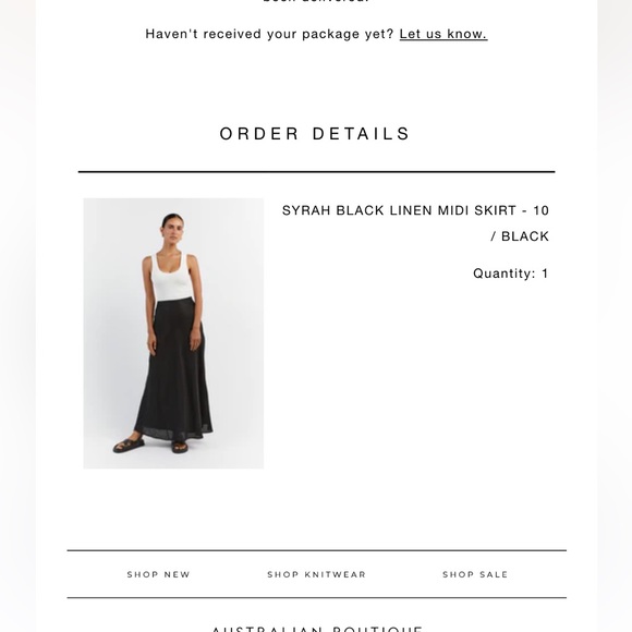 NWT | DISSH Syrah Linen Maxi Skirt in Black - Picture 2 of 2